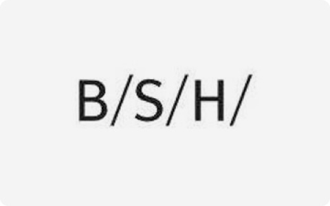 Logo of BSH, a world-renowned appliance group partnering with Meituo.