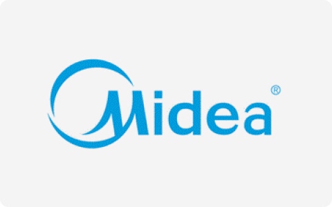 Logo of Midea, Meituo's long-term strategic home appliance client.
