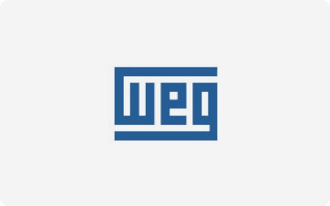 Logo of WEG, one of Meituo's long-term industrial equipment partners.
