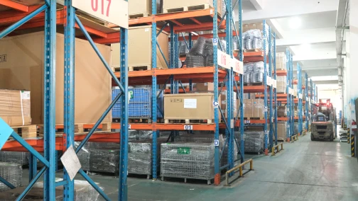 Finished washing machine spiders stored in Meituo Metal warehouse with standardized inventory management
