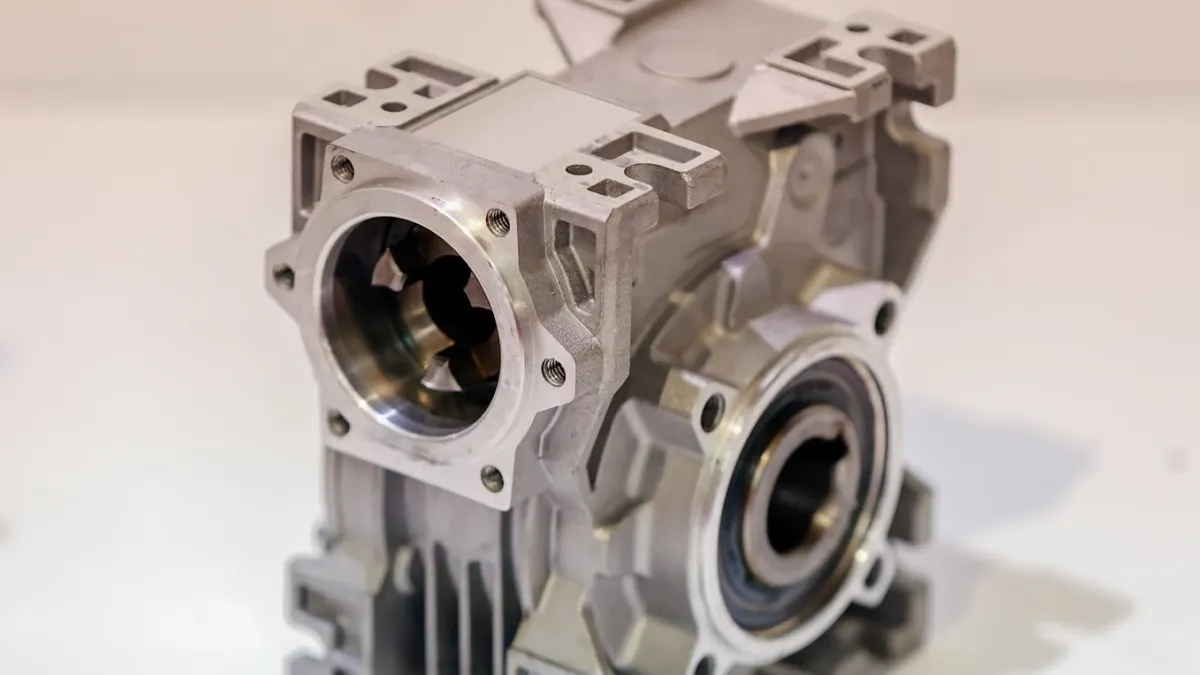 Various zinc alloy die cast parts including hinges, nuts, and leveling feet showing mirror-polished and chrome-plated surface finishes