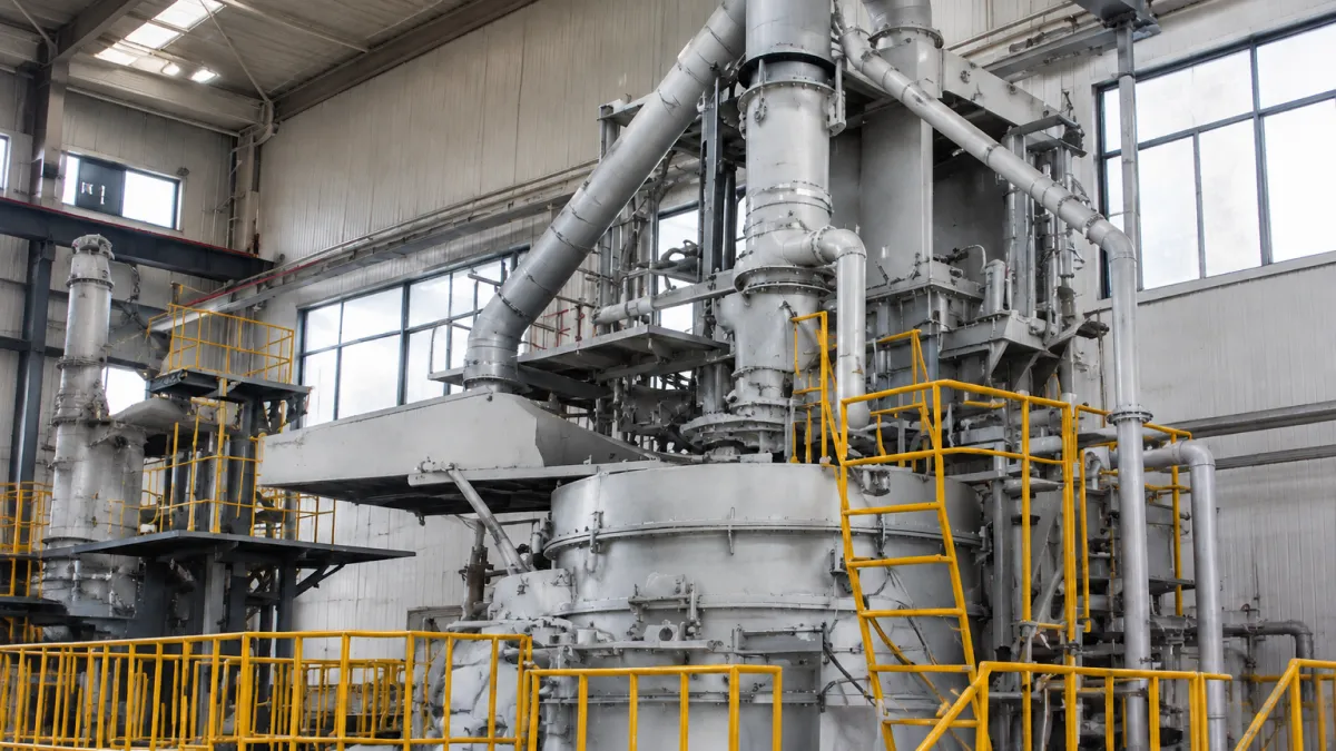 Melting furnaces in Meituo die casting workshop